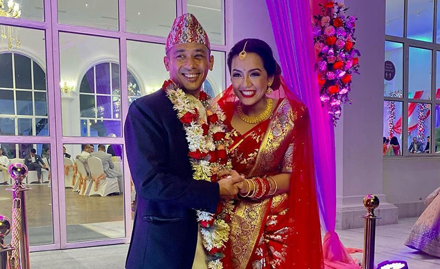 पूर्वमिस नेपाल सदीक्षा श्रेष्ठ र प्रेमी राहुल मोक्तान विवाह बन्धनमा