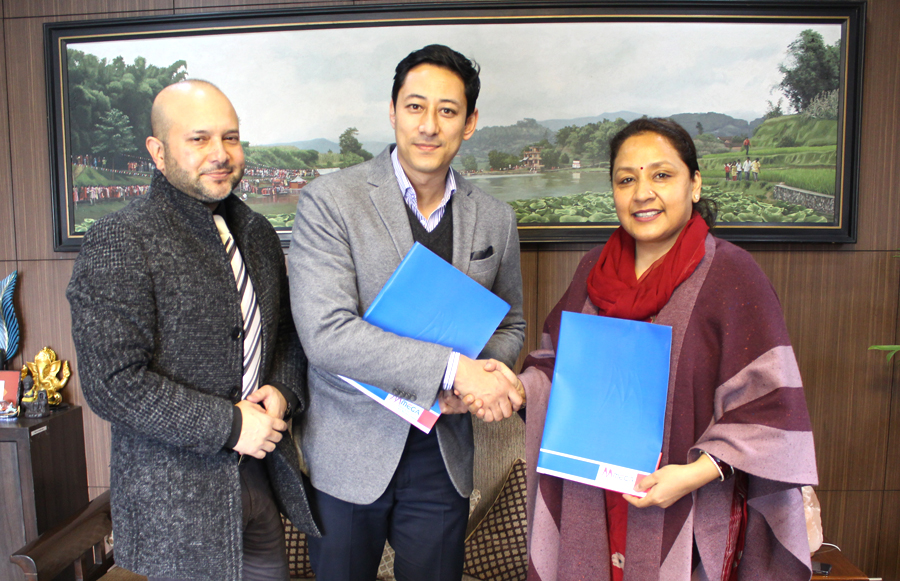 अनलाइन भुक्तानीमा सहजता दिलाउन मेगा बैंक र मोको डिजिटलबीच सम्झौता