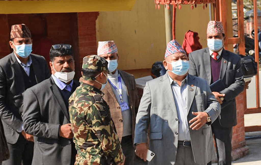 मन्त्री आलेद्वारा बतासले भाडामा लिएको धर्मशाला निरीक्षण