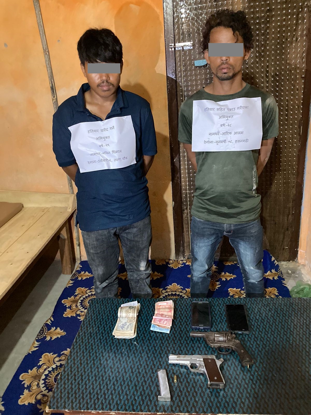 मोरङमा पेस्तोलसहित दुई जना पक्राउ