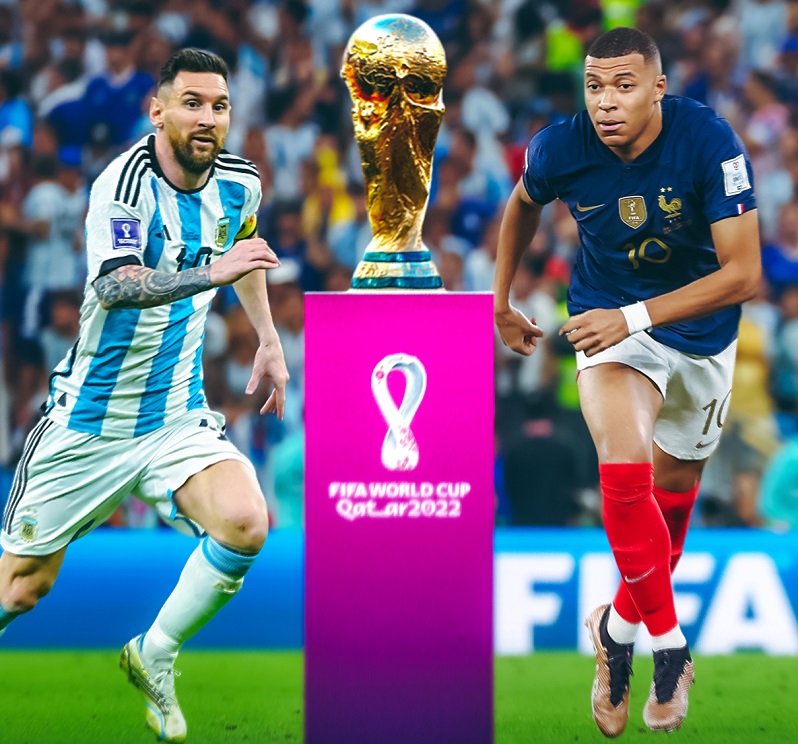 विश्व कप फुटबलको उपाधिका लागि फ्रान्स र अर्जेन्टिना खेल्ने