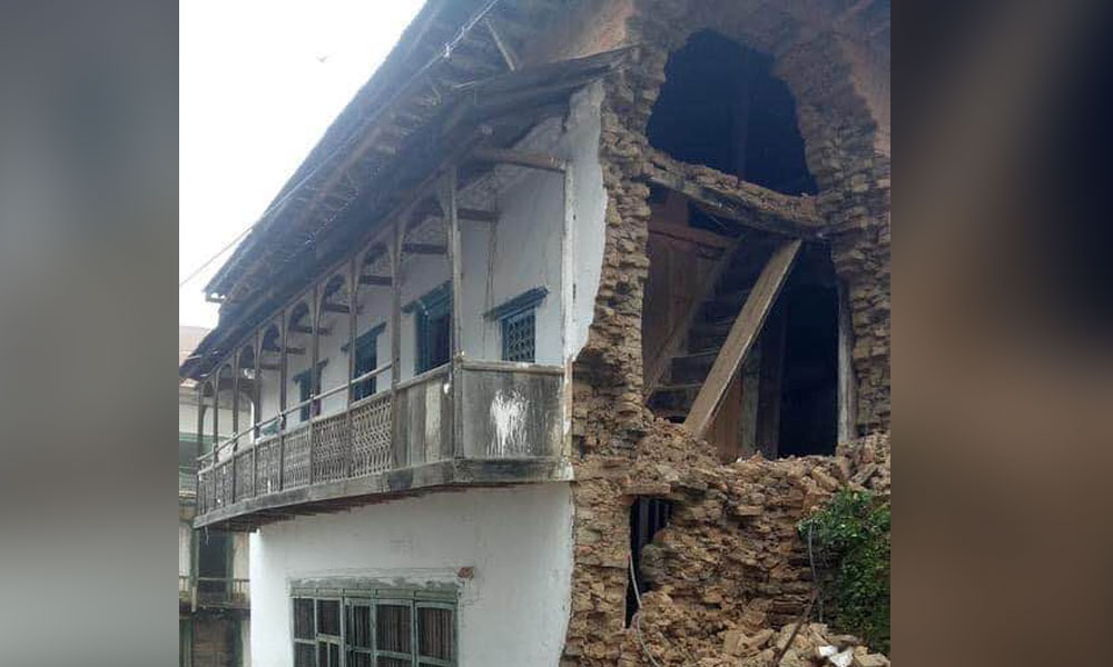 भूकम्पले ५८ घरमा क्षति